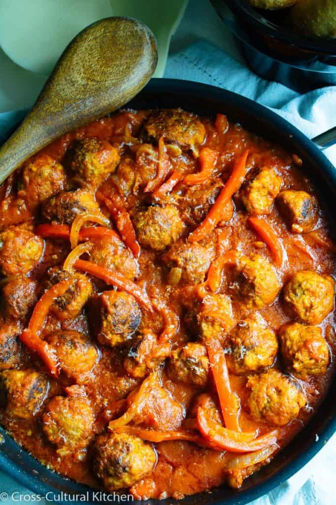 Sausage, Peppers, And Onions Meatballs - Cross-Cultural Kitchen