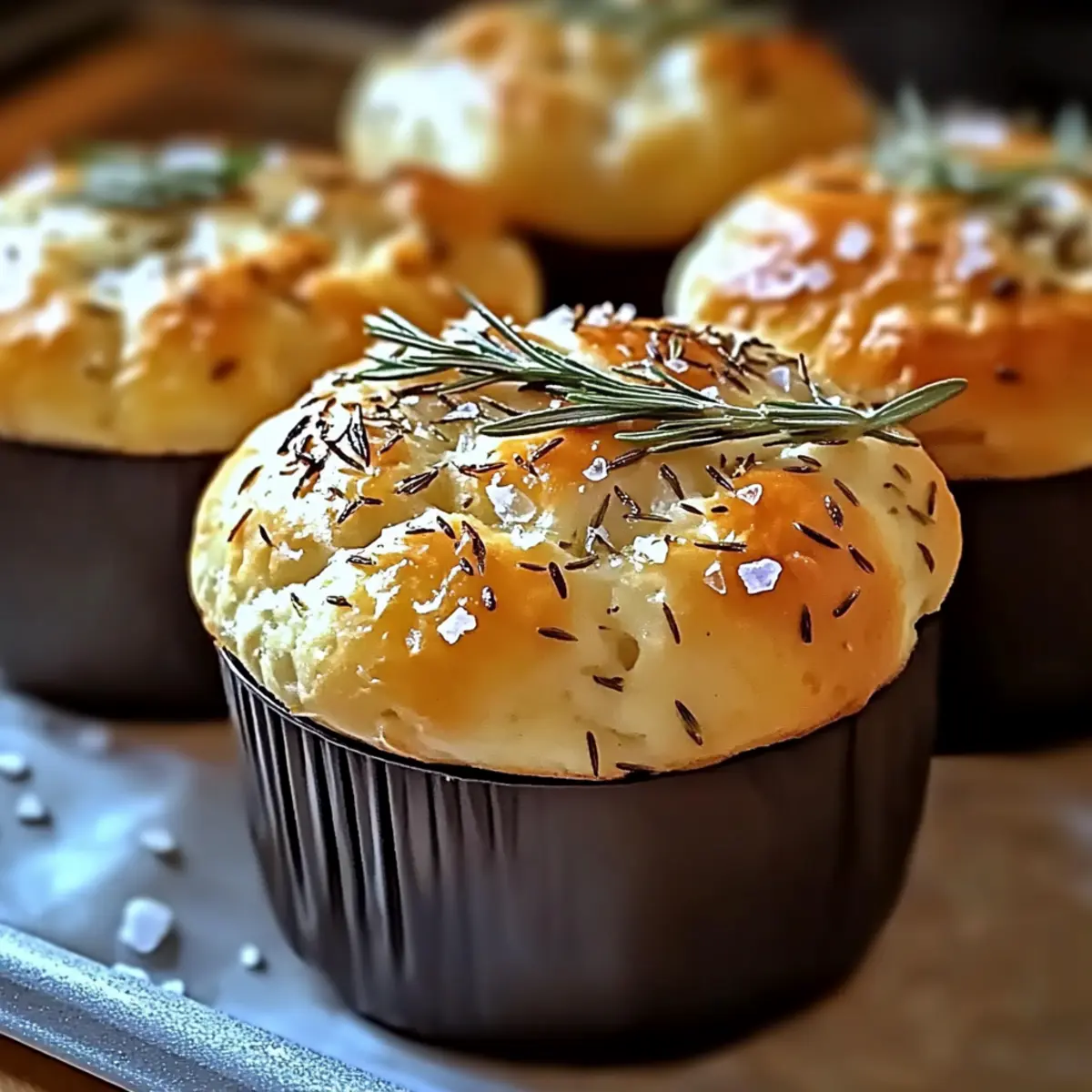 Garlic Rosemary Focaccia Muffins for Cozy Home Vibes