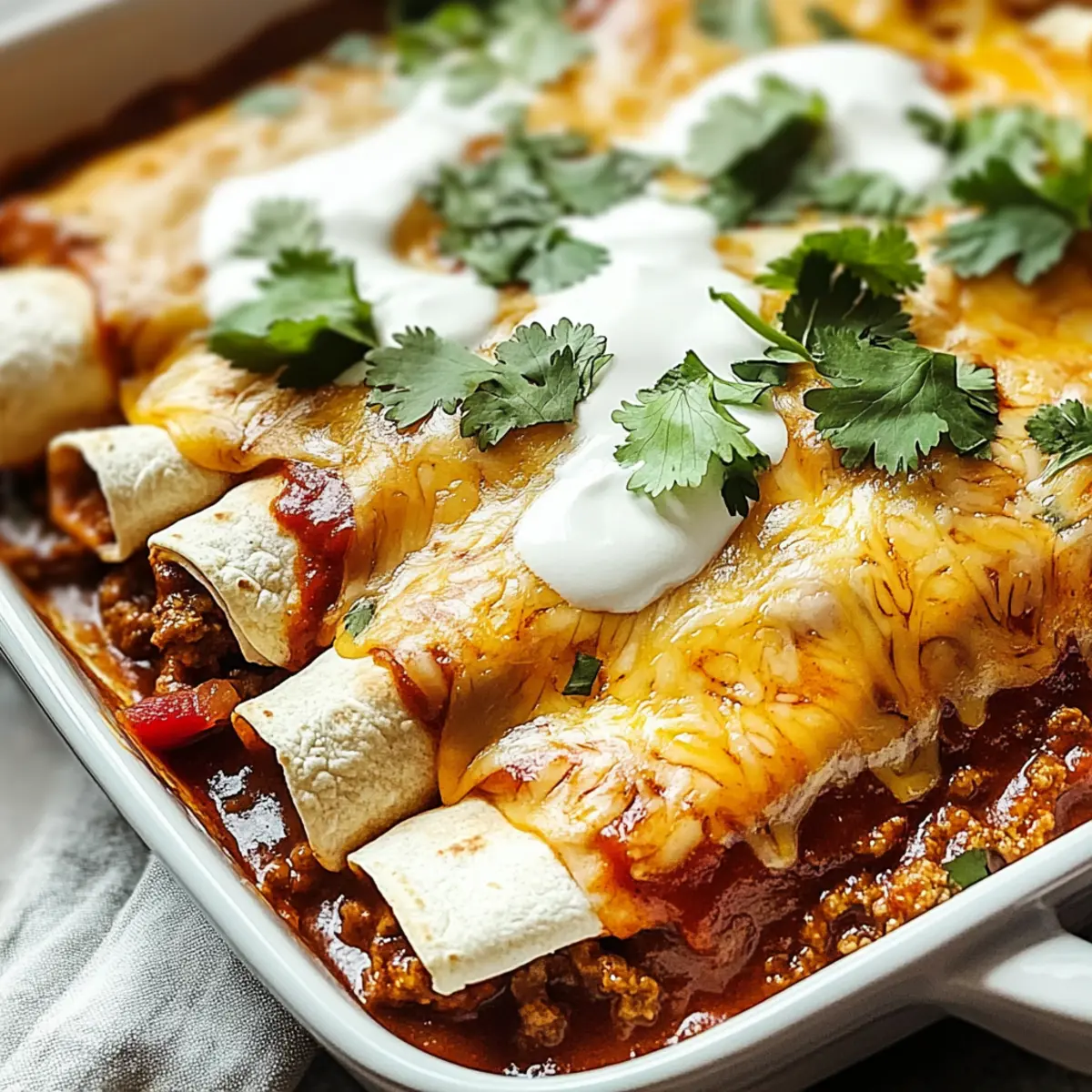 Delicious Ground Beef Enchiladas: Cozy Comfort Food Bliss