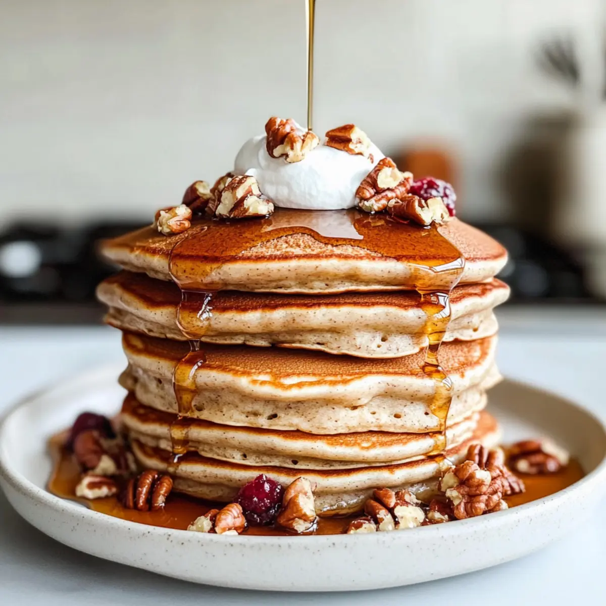 Fluffy Pecan Pancakes for a Cozy Weekend Brunch Bliss