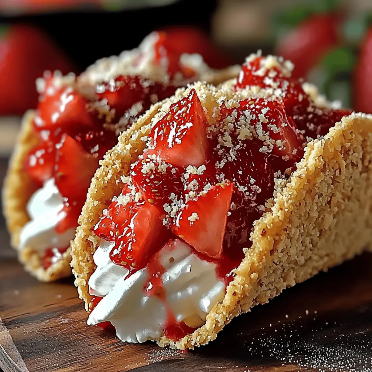 Strawberry Crunch Cheesecake Tacos for a Sweet Surprise