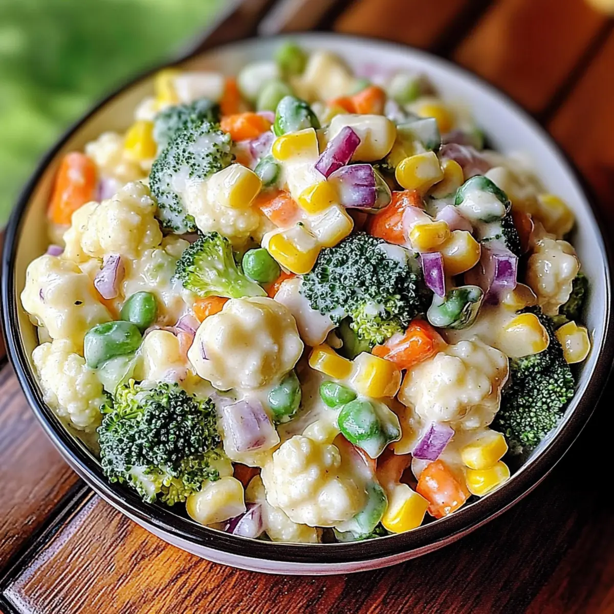 Creamy Broccoli Cauliflower Corn Salad to Wow Your Guests