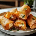 Baked Cream Cheese Rangoon Rolls