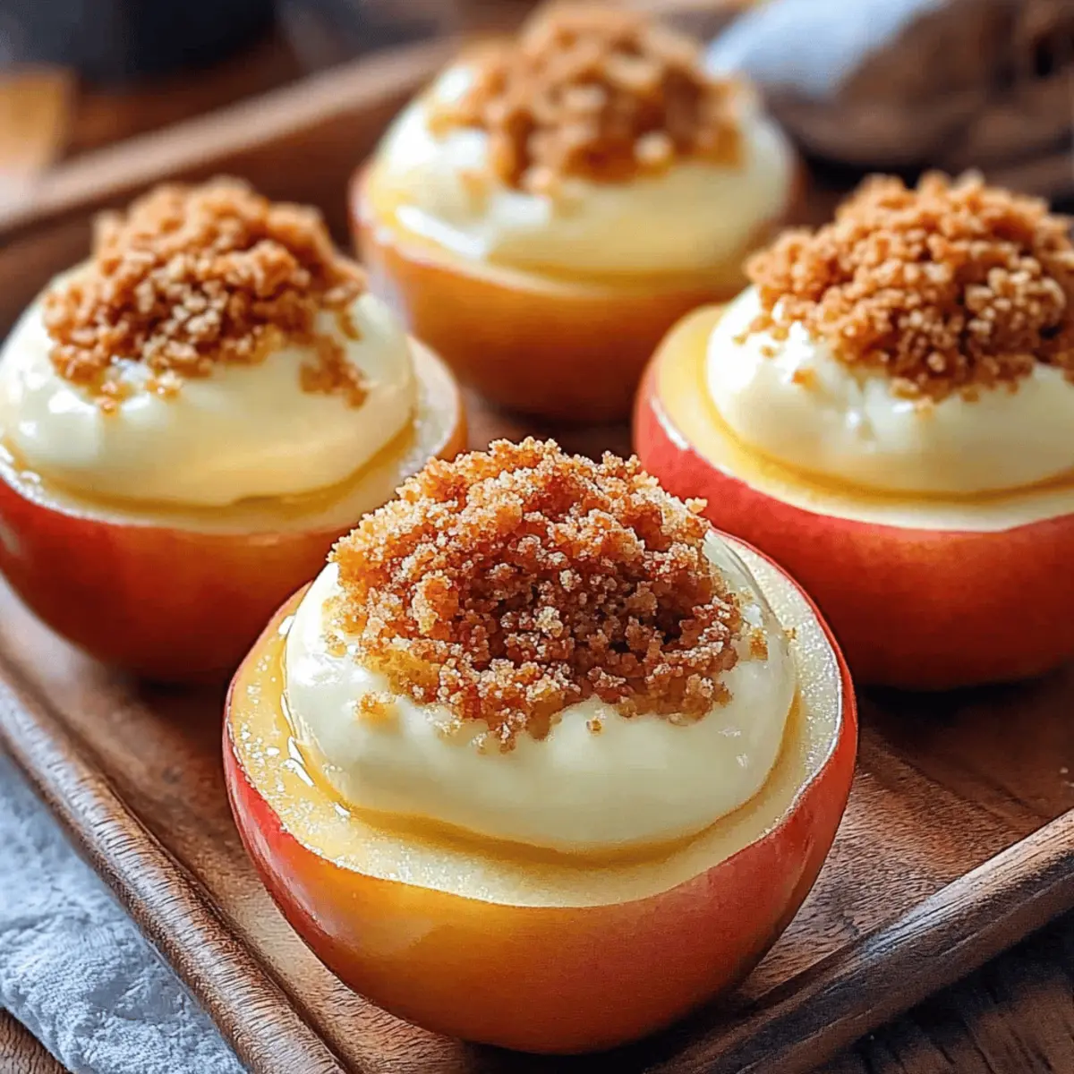 Cheesecake Stuffed Baked Apples for Your Cozy Dessert Cravings