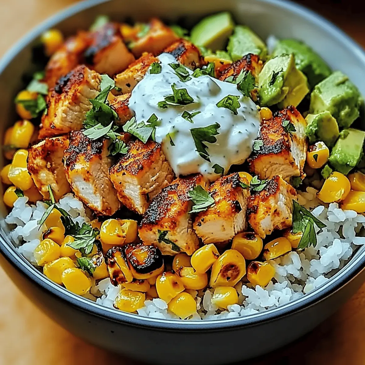 Irresistible Street Corn Chicken Rice Bowl for Quick Dinners