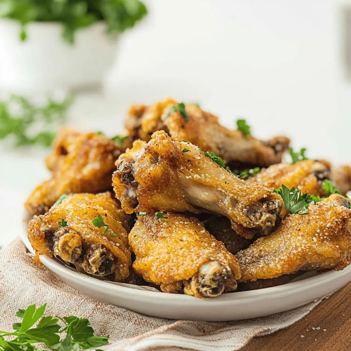 Crispy Air Fryer Garlic Parmesan Wings You’ll Crave