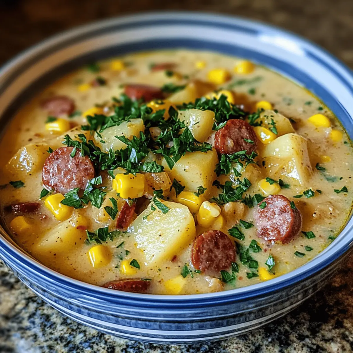 Cozy Potato Sausage Chowder Dinner for Heartwarming Nights