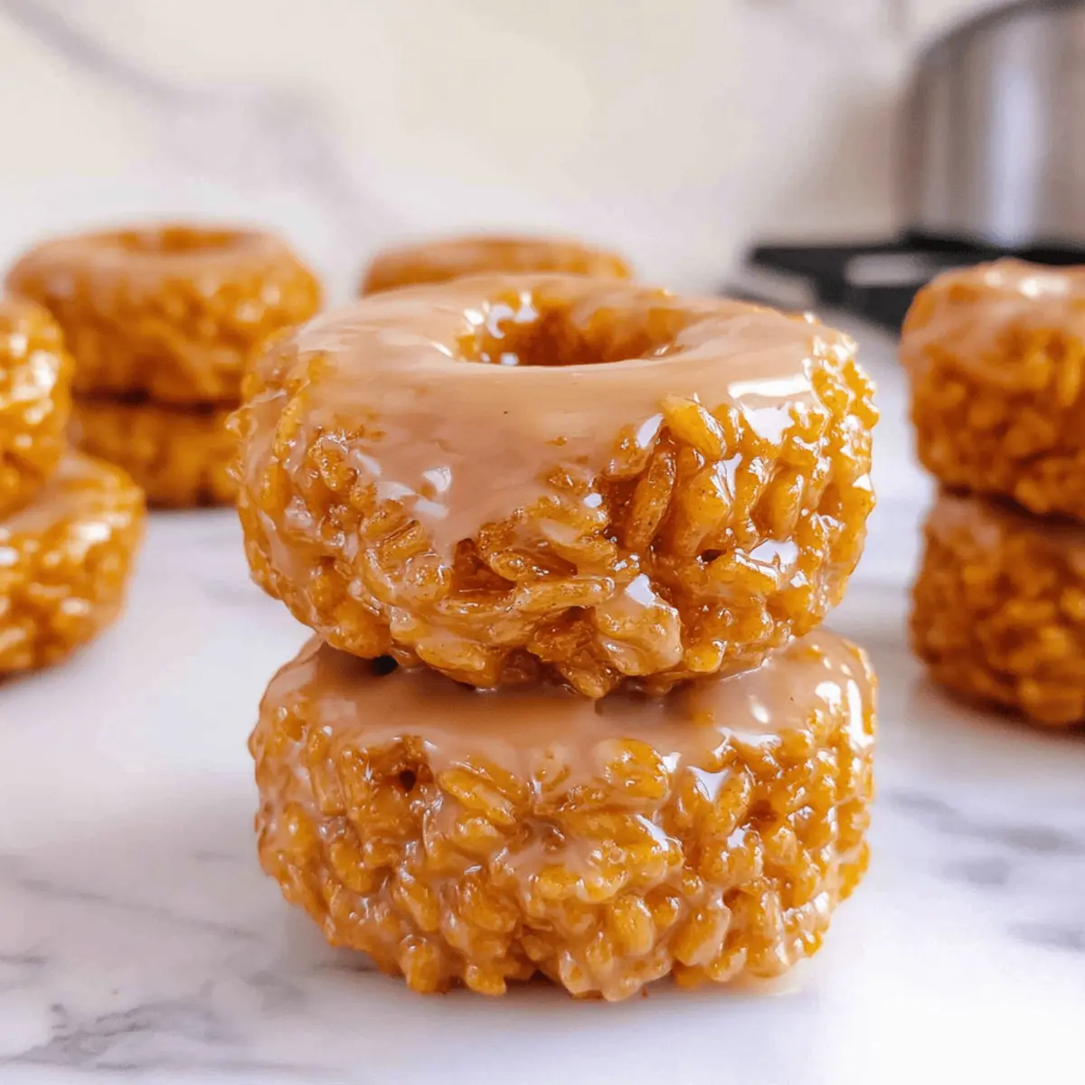 Pumpkin Rice Krispie Donuts for a Fun Fall Treat
