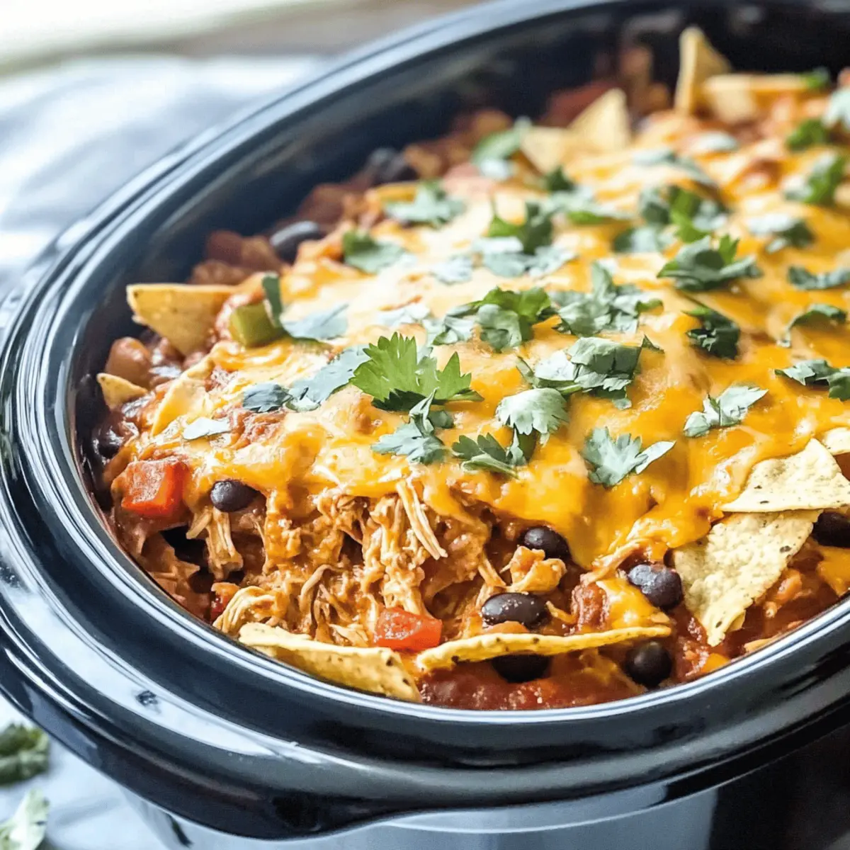 Crockpot Chicken Enchilada Casserole That Makes Dinner Easy