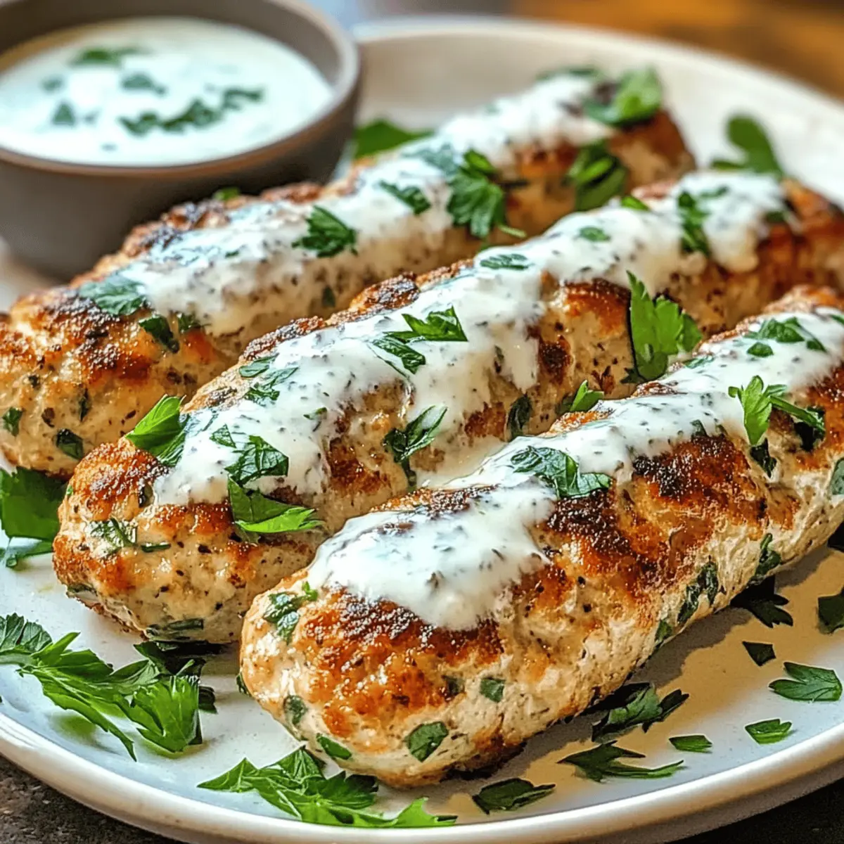 Juicy Chicken Kofta with Garlic Yogurt Sauce You’ll Love