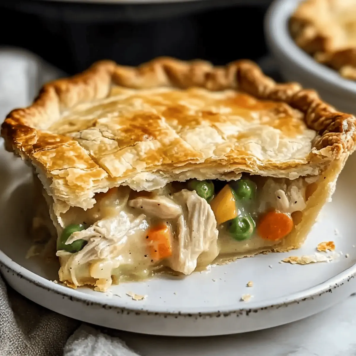 Chicken Pot Pie: Cozy Comfort with a Flaky Crust Delight