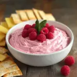 Cranberry Cream Cheese Dip with Raspberry and Pineapple