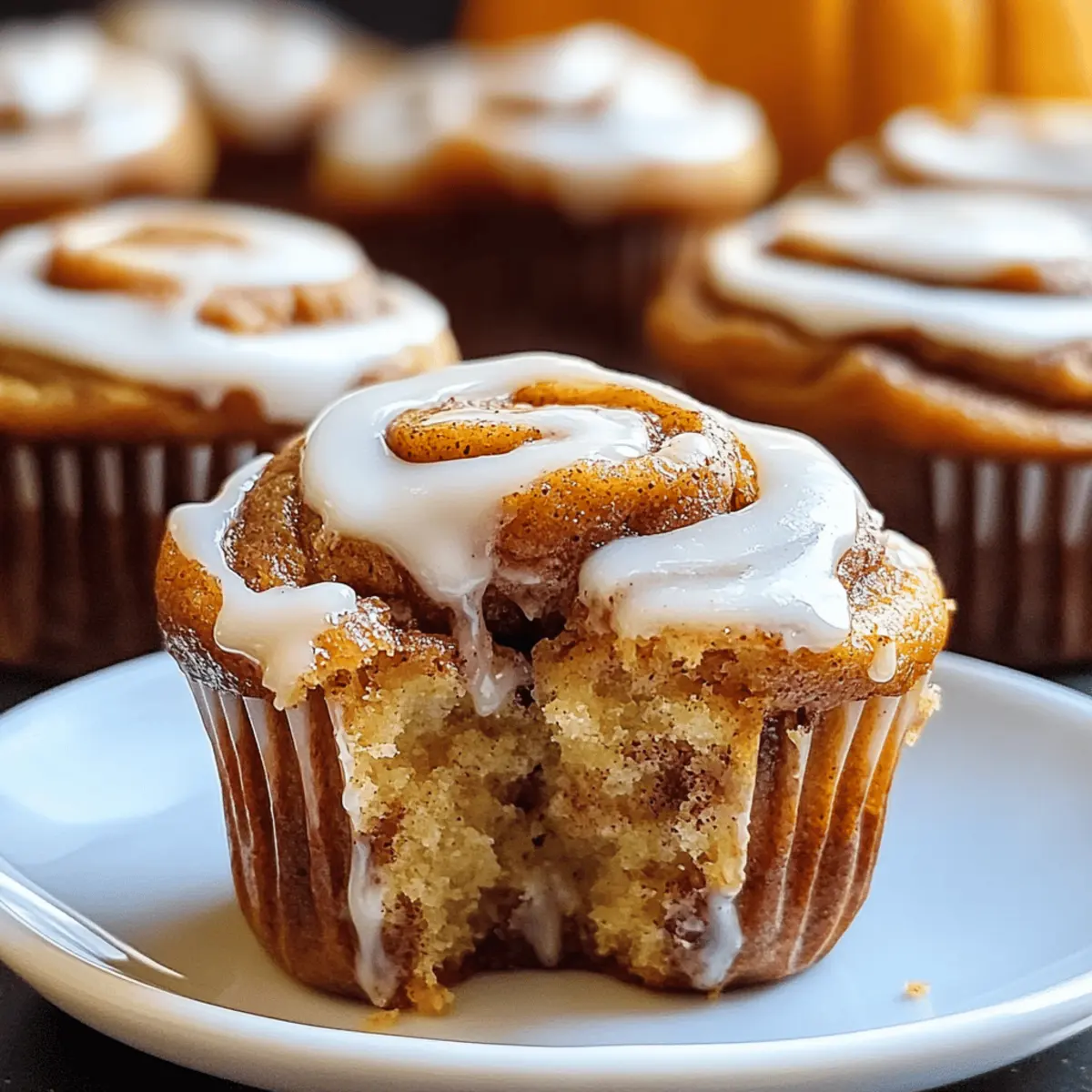 Pumpkin Cinnamon Roll Muffins That Will Brighten Your Fall