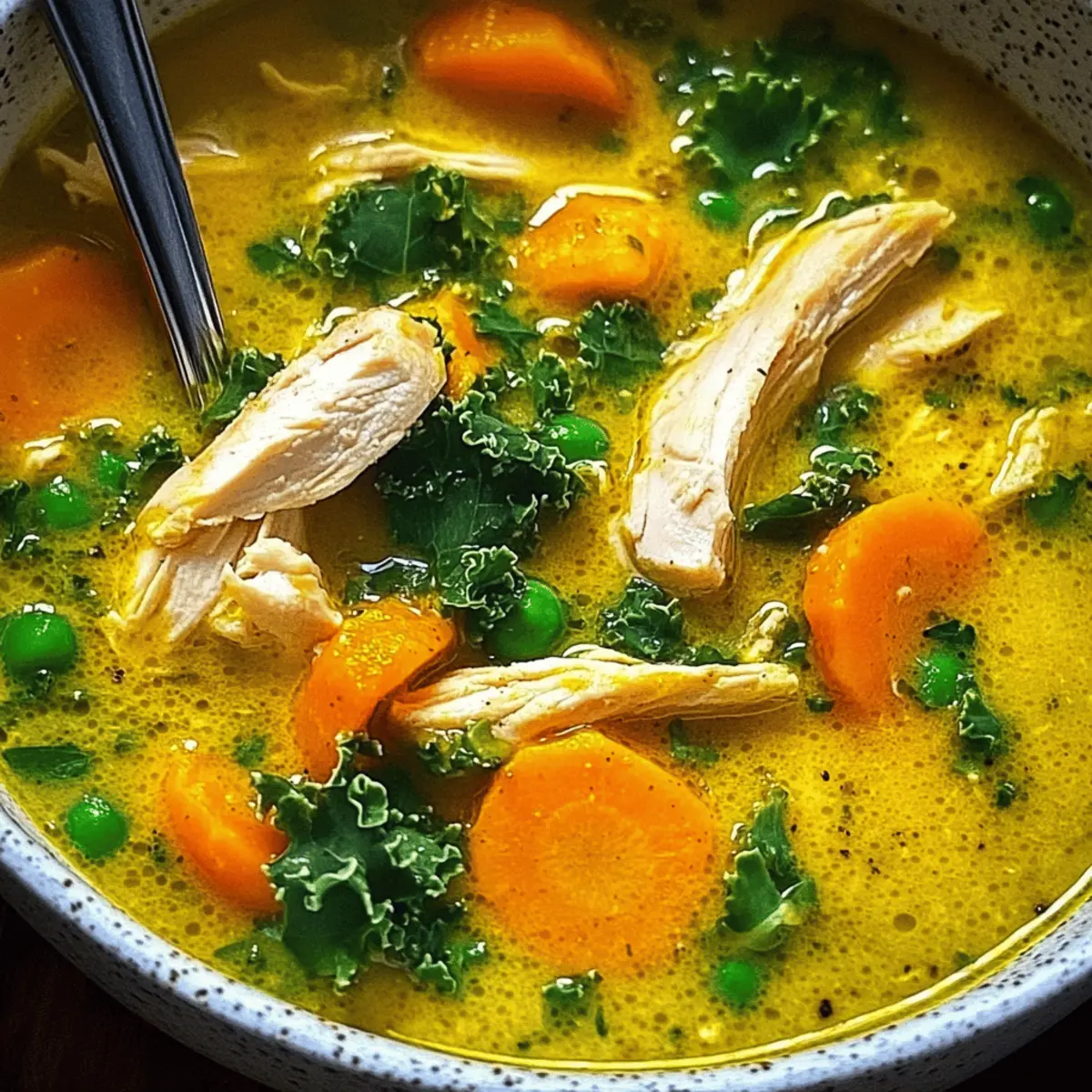 Anti Inflammatory Turmeric Chicken Soup for Cozy Wellness