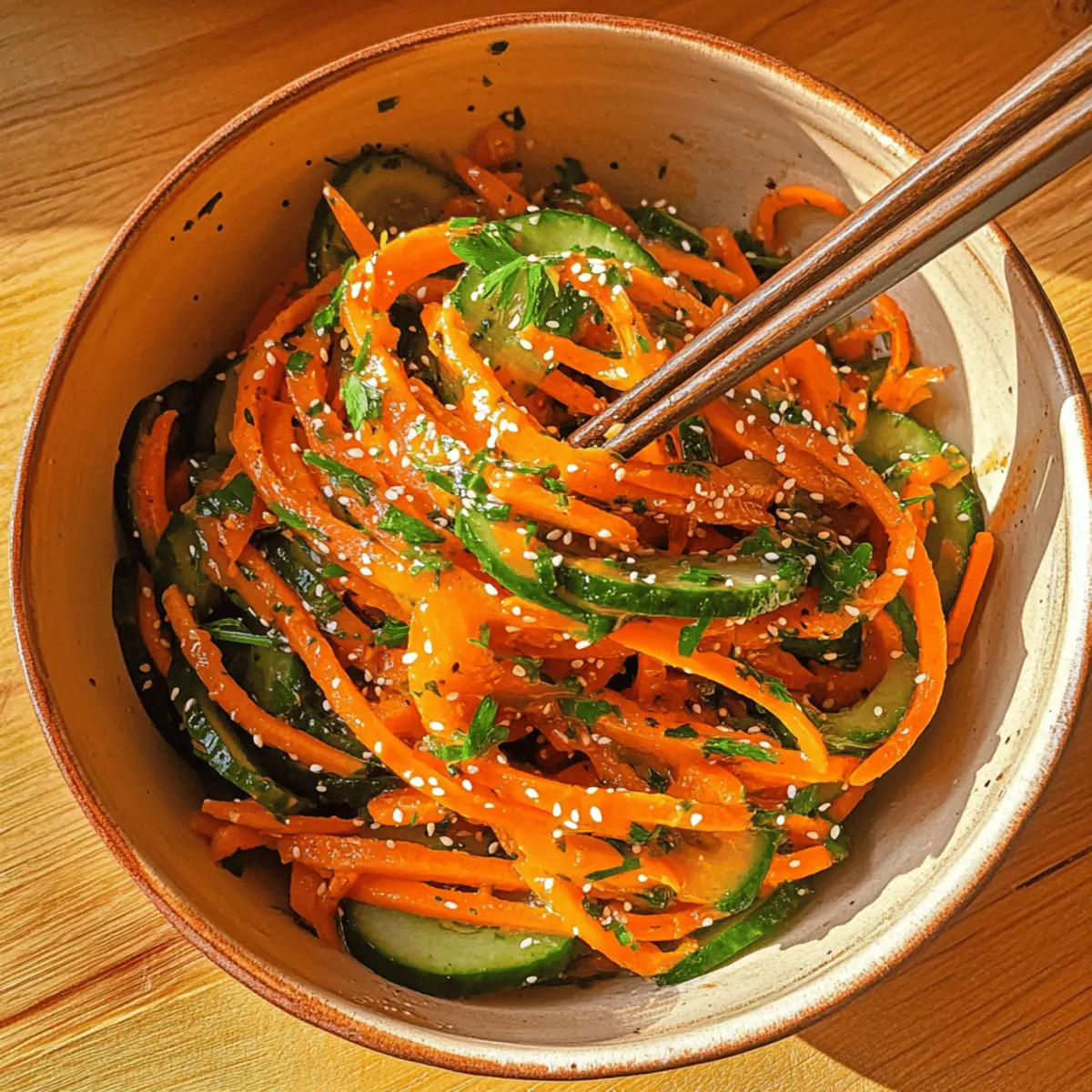 Crispy Cucumber Carrot Salad for a Refreshing Twist