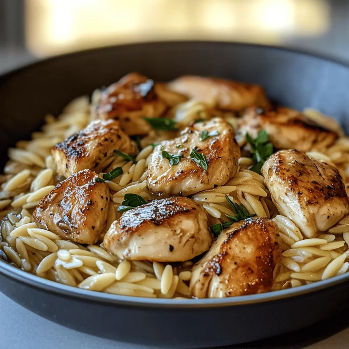 Indulge in Creamy Marsala Chicken Orzo for Cozy Nights