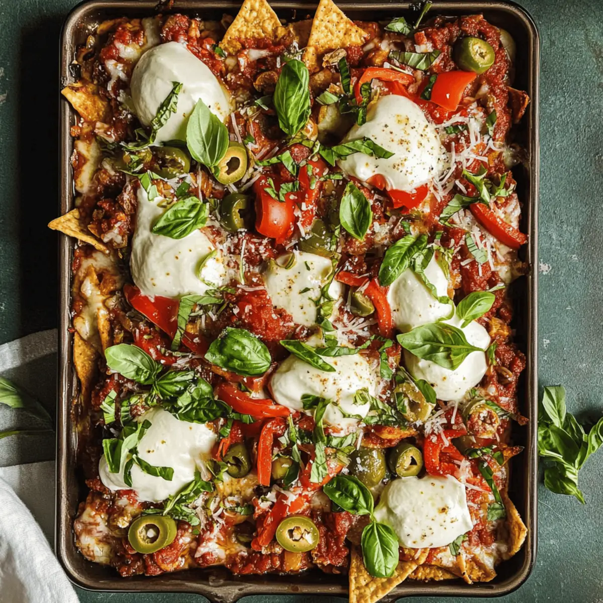 Savor Delicious Italian Nachos with Leftover Spaghetti Sauce