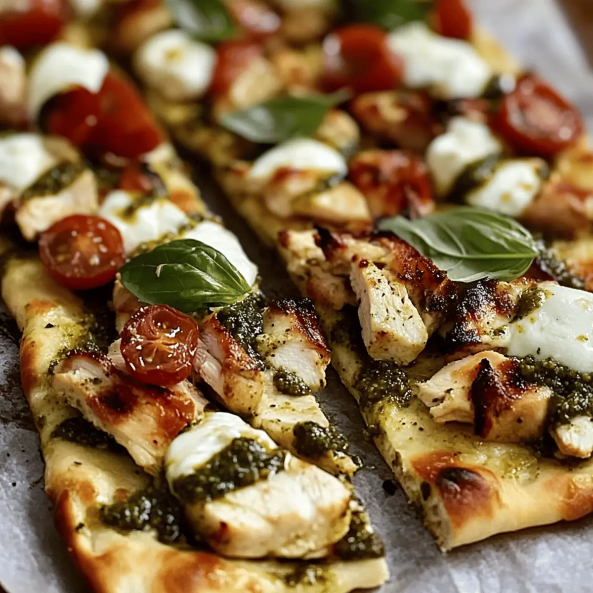 Delicious Pesto Chicken Flatbread for Quick Weeknight Dinners