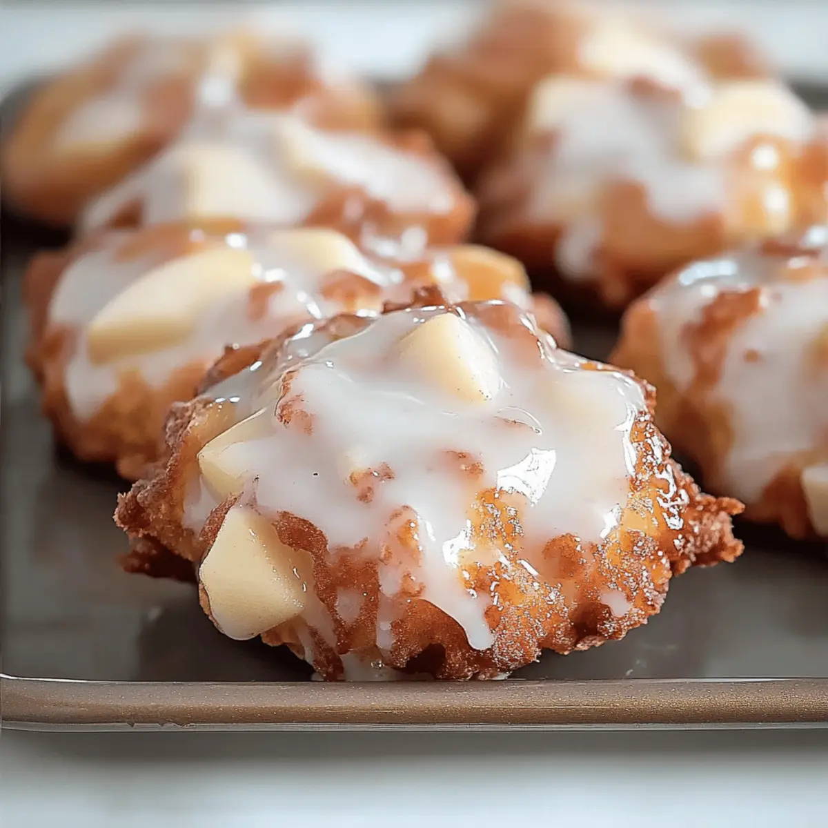 Baked Apple Fritters Bursting with Cinnamon Comfort