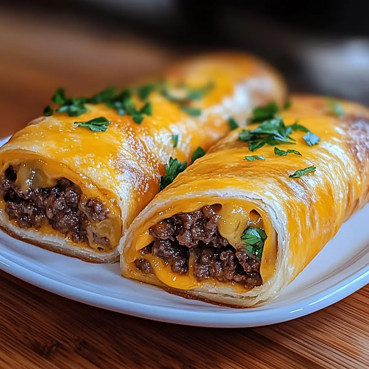 Garlic Butter Beef Cheeseburger Rollups: Comfort in Every Bite