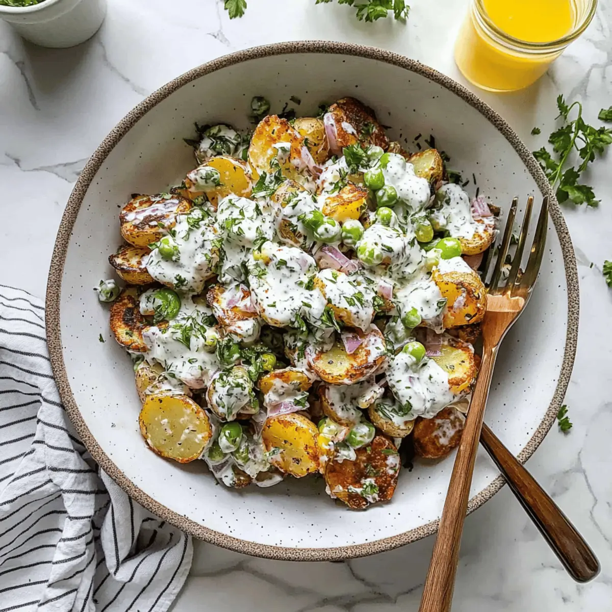 Crispy Smashed Potato Salad That Elevates Every BBQ!