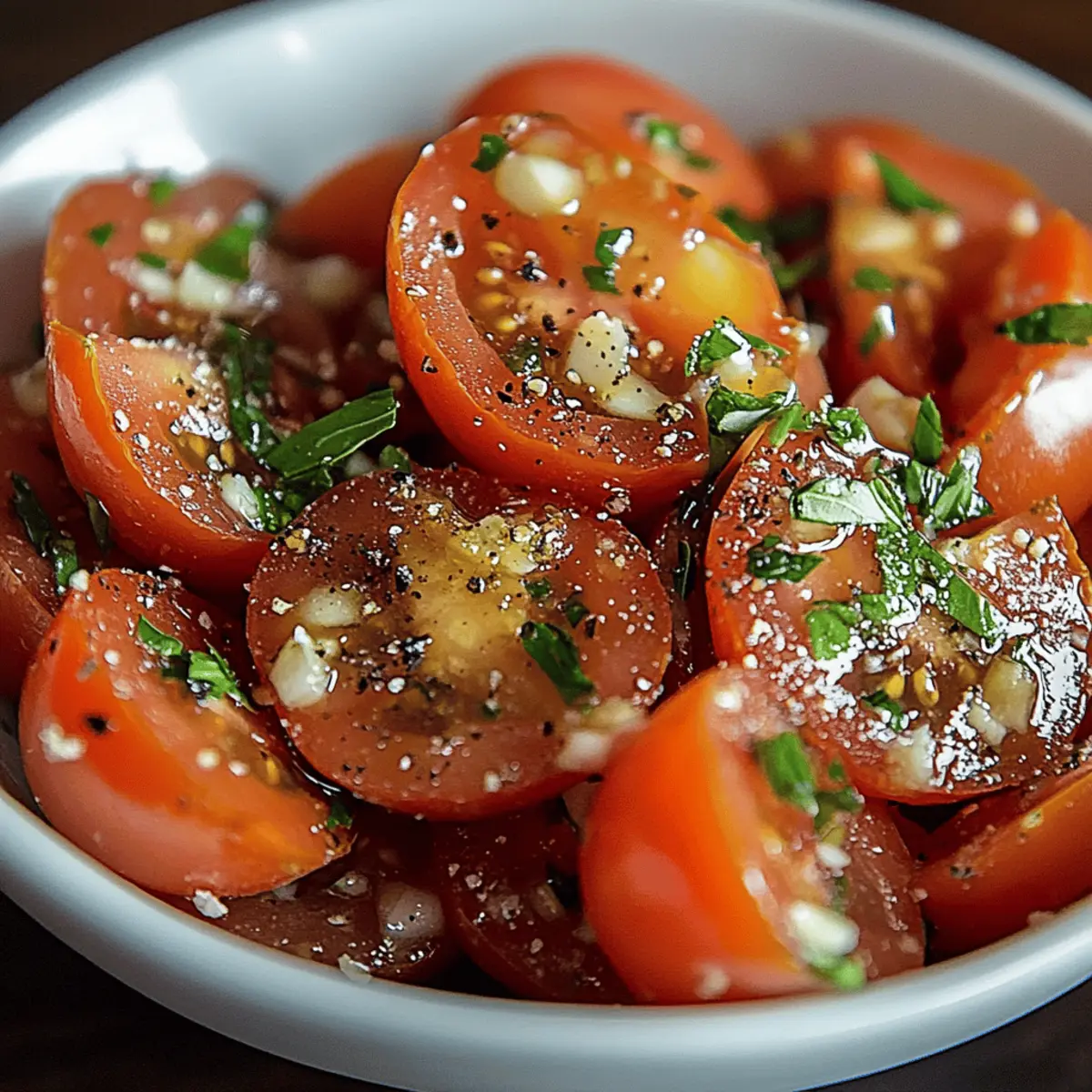 Vibrant Tomato Garlic Salad for a Fresh Summer Twist