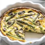 Asparagus Quiche – With Mushrooms