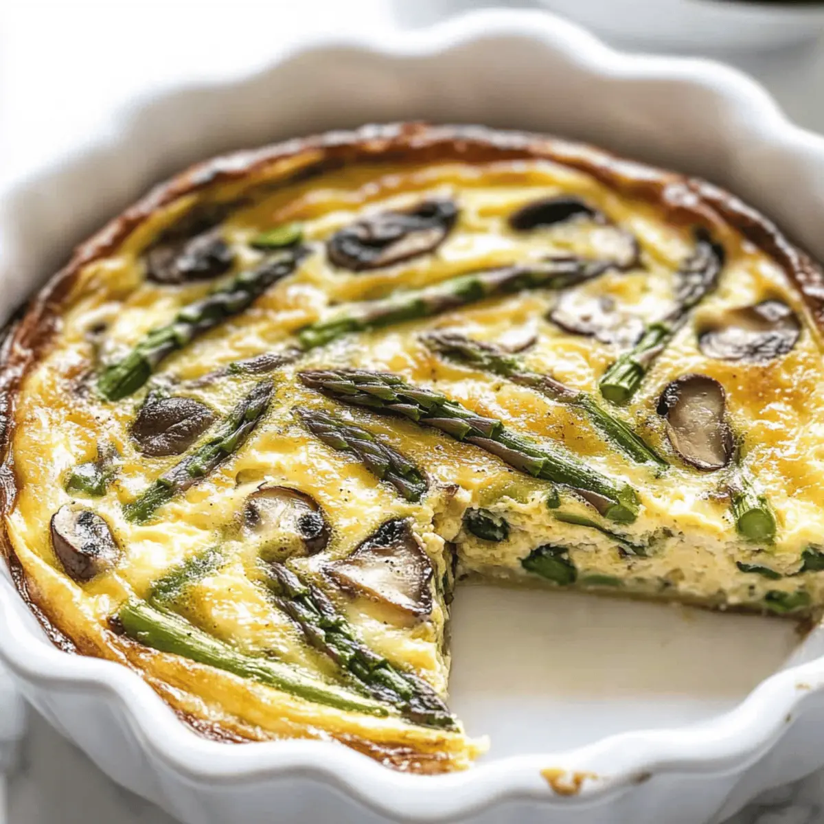 Irresistible Asparagus Quiche with Mushrooms for Easy Mornings