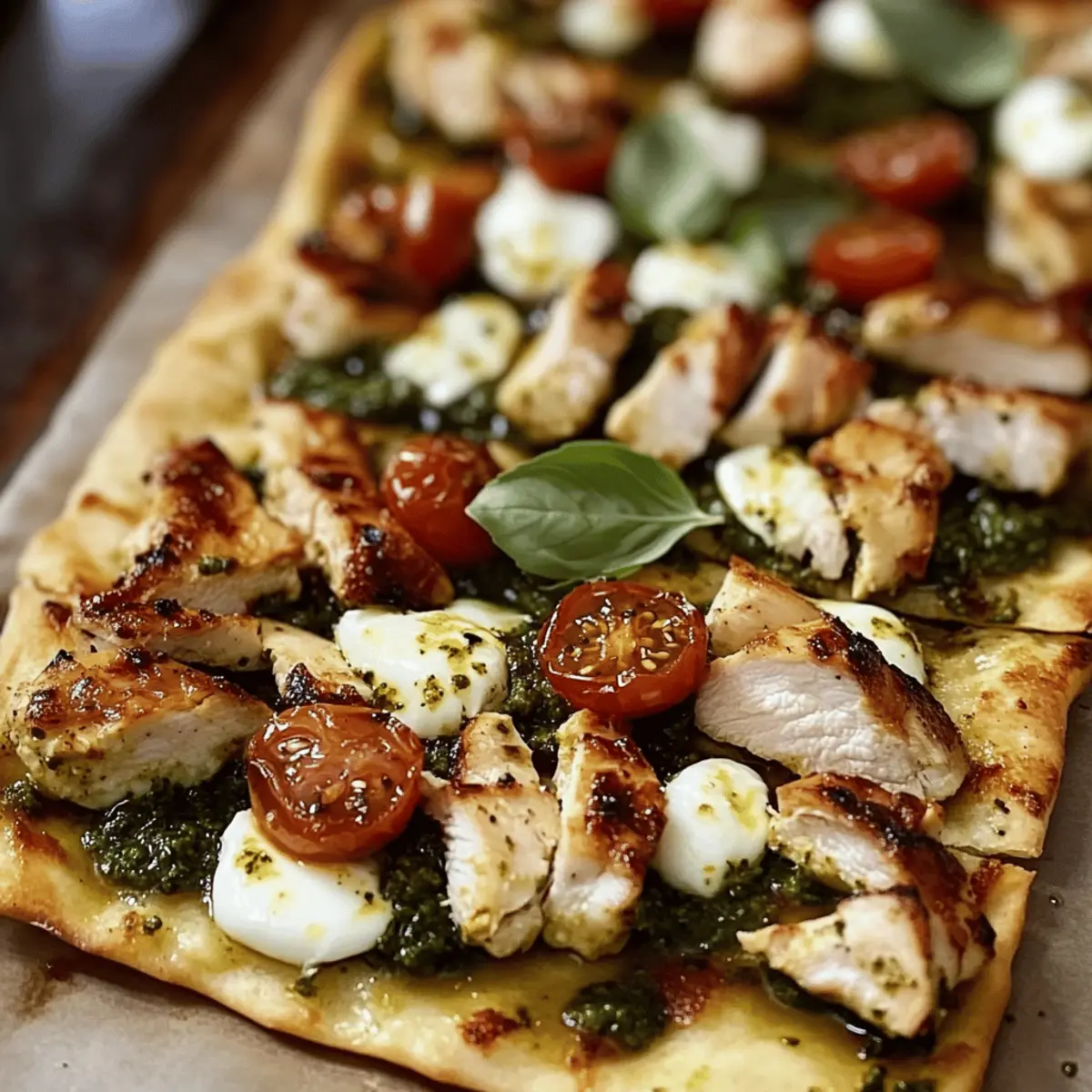 Pesto Chicken Flatbread: A Quick Taste of Italy at Home