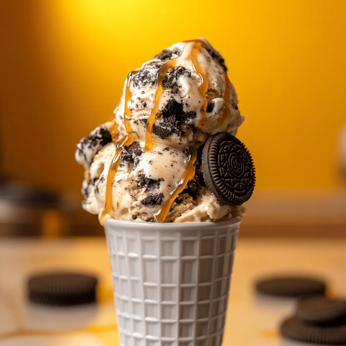 Delicious No-Churn Salted Caramel Oreo Ice Cream for Summer Bliss