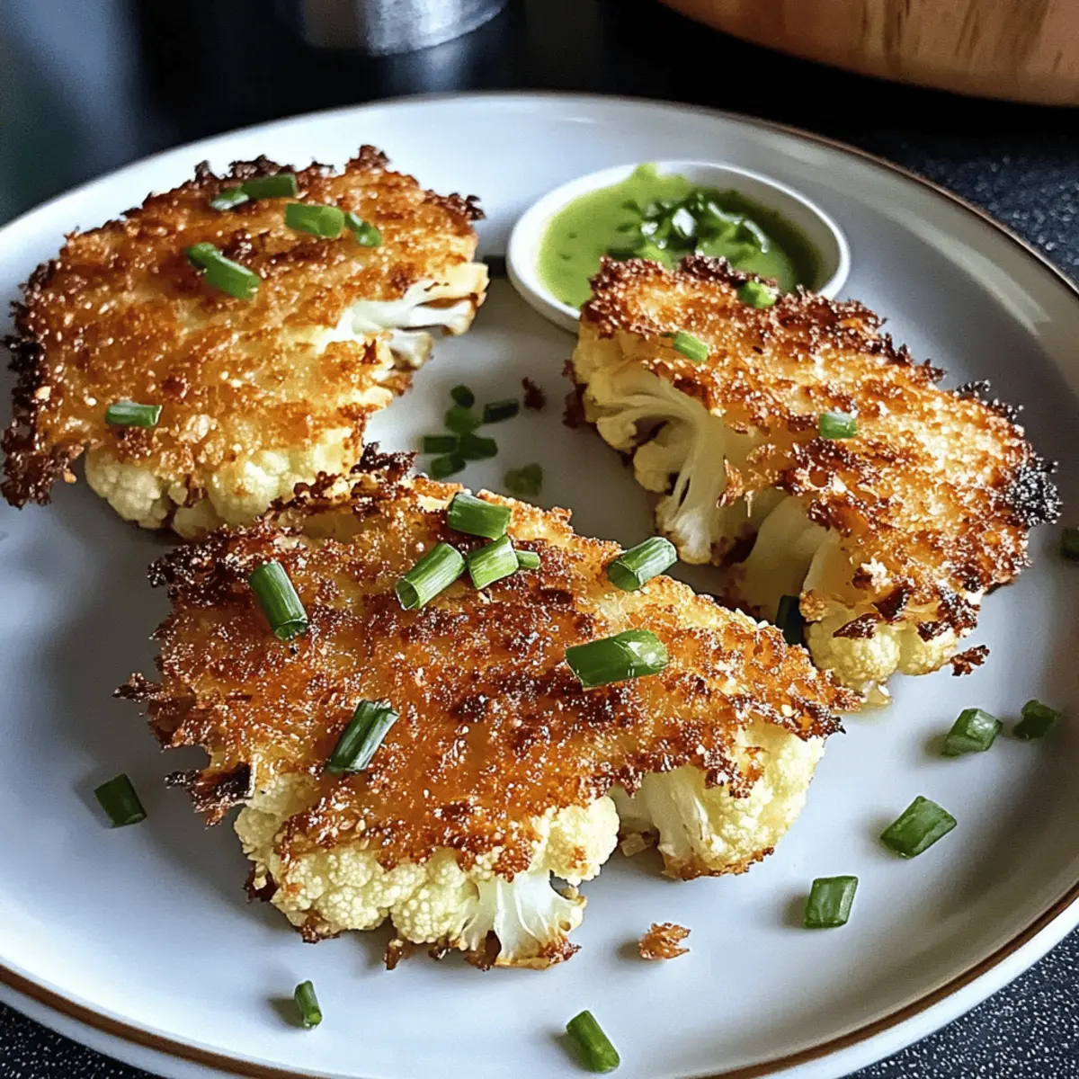 Crispy Parmesan Cauliflower Steaks That Everyone Will Love