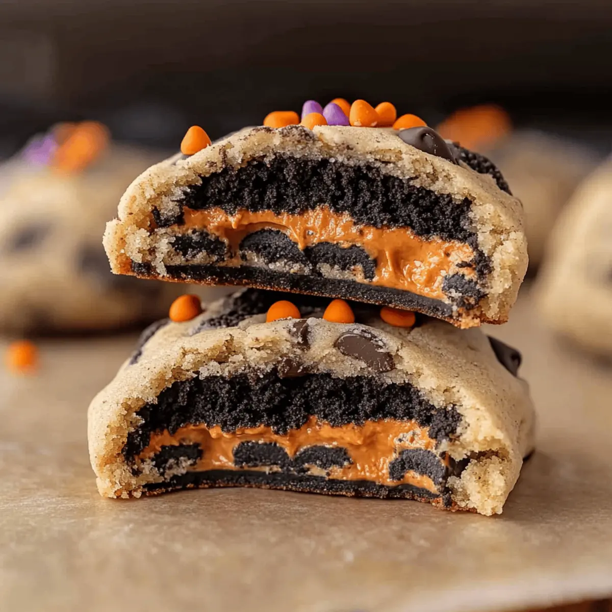 Halloween Oreo Stuffed Chocolate Chip Cookies to Thrill Your Tastebuds
