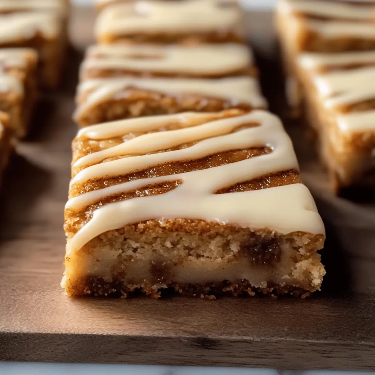 Soft and Chewy Cinnamon Roll Blondies for Sweet Cravings