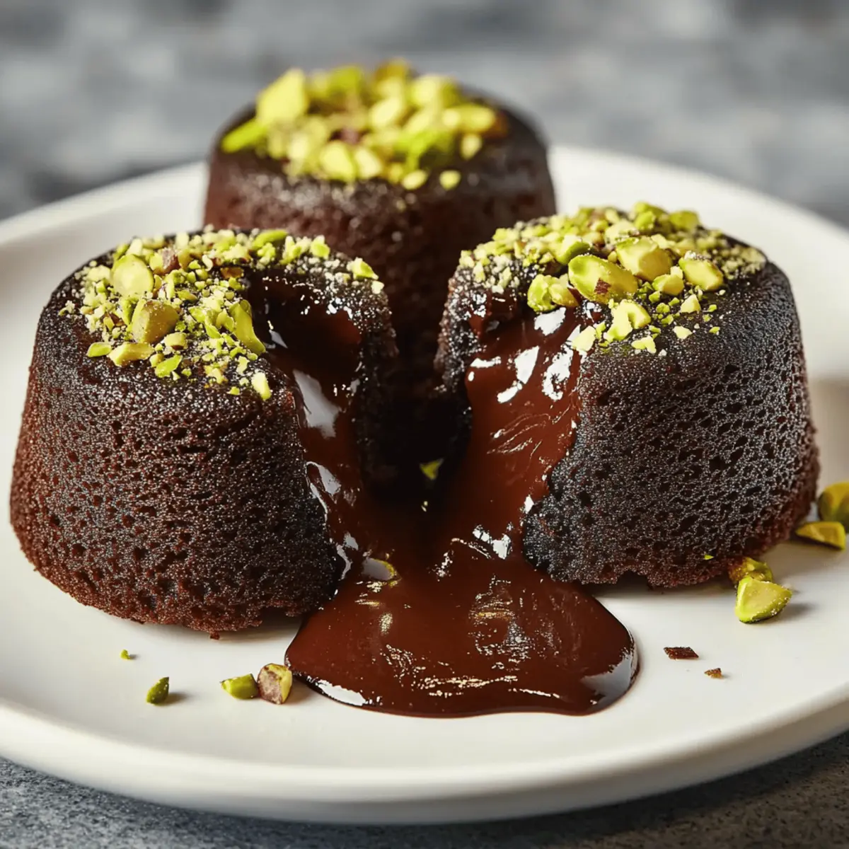 Pistachio Chocolate Lava Cakes for Irresistible Indulgence