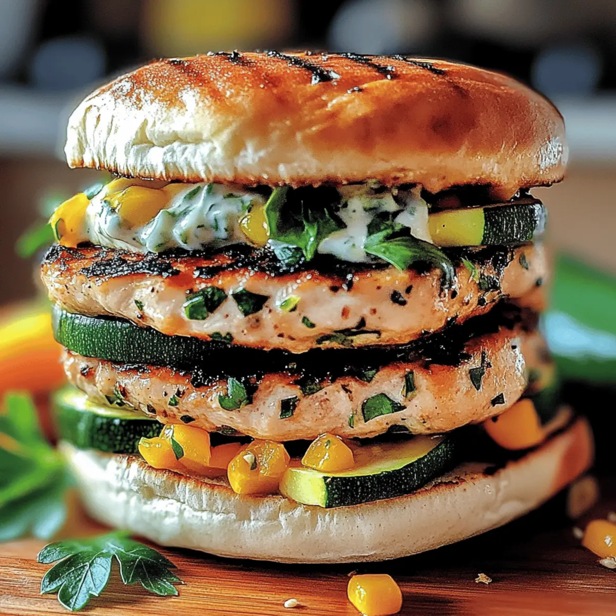Savory Chicken Zucchini Burgers: A Healthy Flavor Boost
