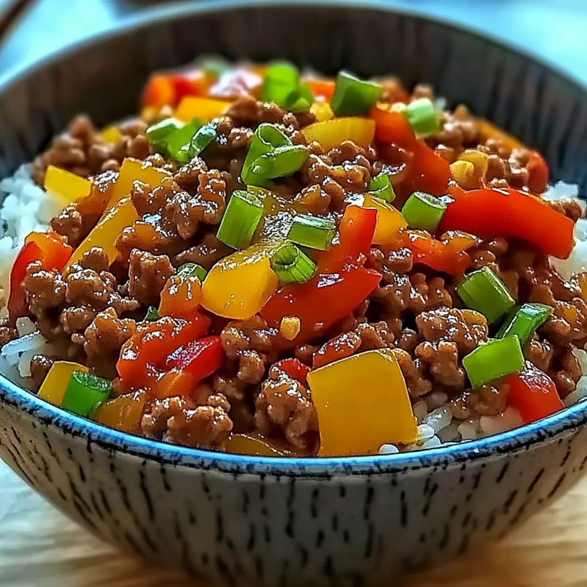 Savory Beef Pepper Rice Bowl – Customize Your Comfort Meal