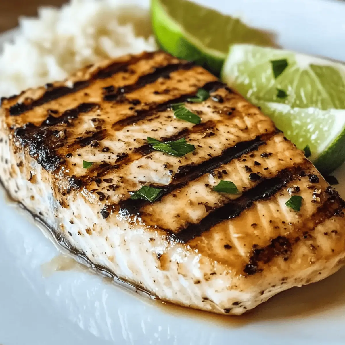 Savory Grilled Swordfish with a Bold Soy-Ginger Marinade