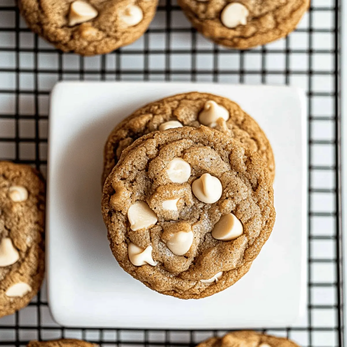 Chewy Cappuccino Cookies with White Chocolate Bliss