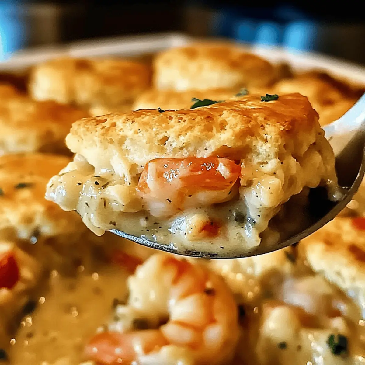 Cheddar Bay Biscuit Seafood Pot Pie for Cozy Comfort Nights
