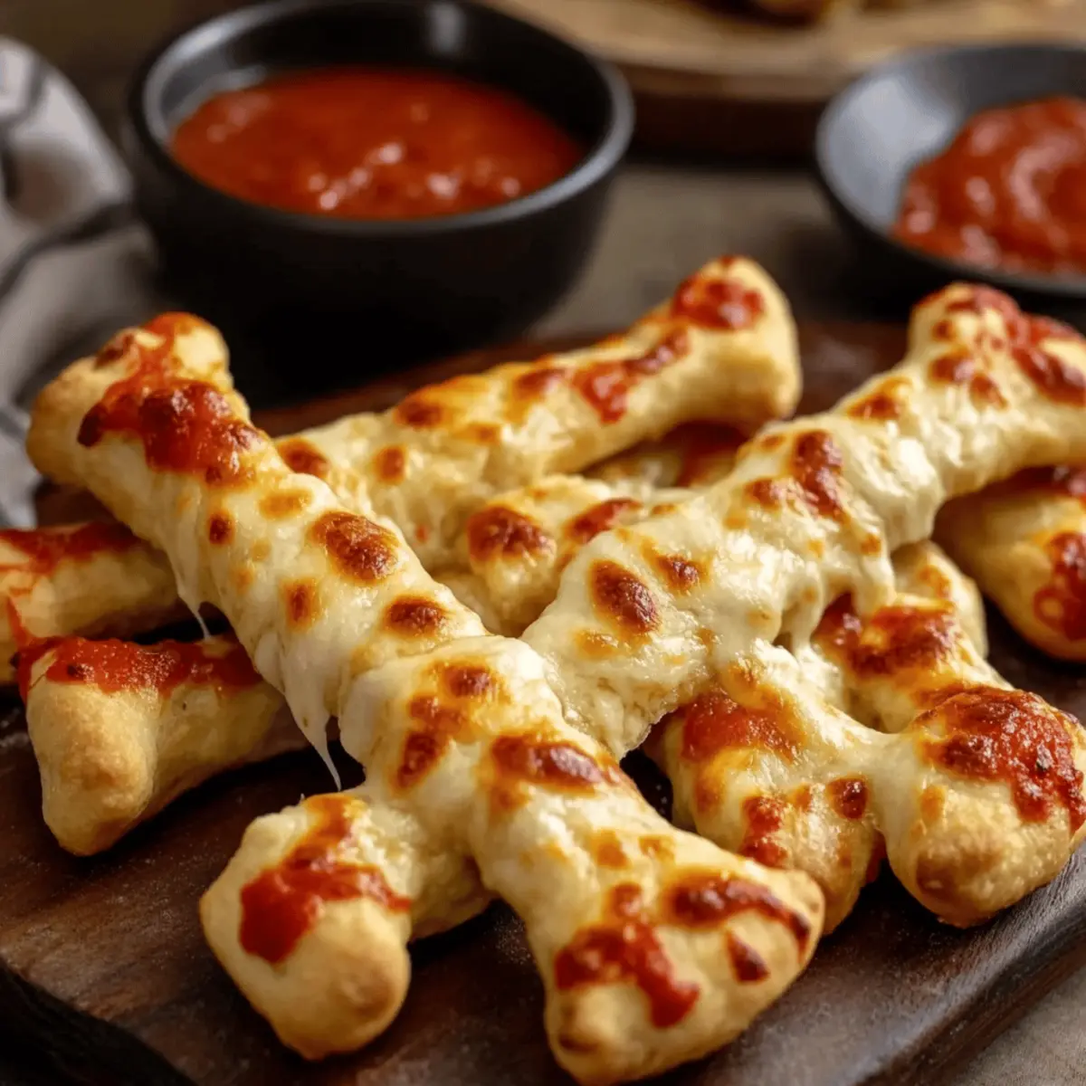 Cheesy Halloween Breadstick Bones for Spooky Snack Fun
