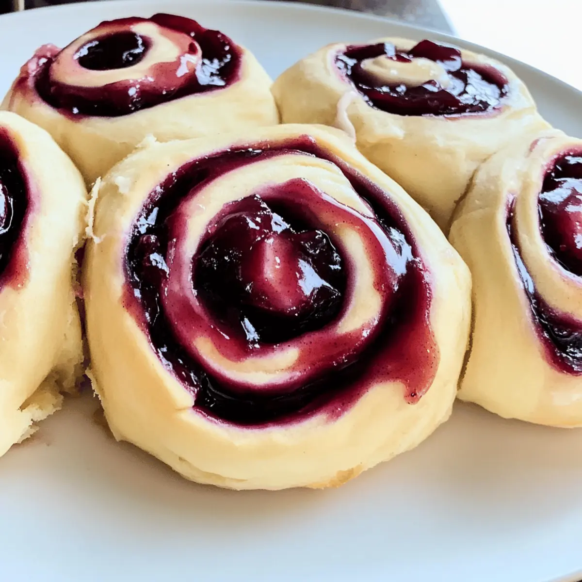 Cherry Cinnamon Rolls with Homemade Filling Bliss