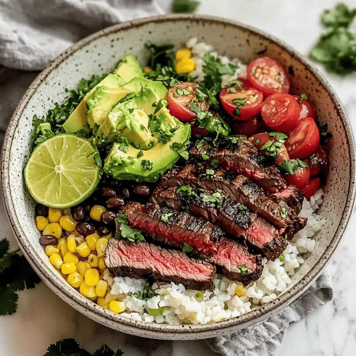 Cilantro Lime Steak Bowls: A Zesty Twist on Dinner