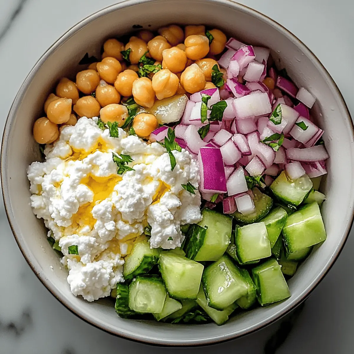 Cottage Cheese and Chickpea Salad: Protein-Packed Delight