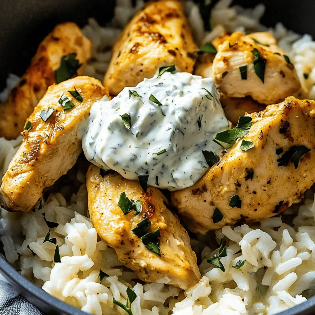 Dump-and-Bake Chicken Tzatziki Rice: A Mediterranean Feast