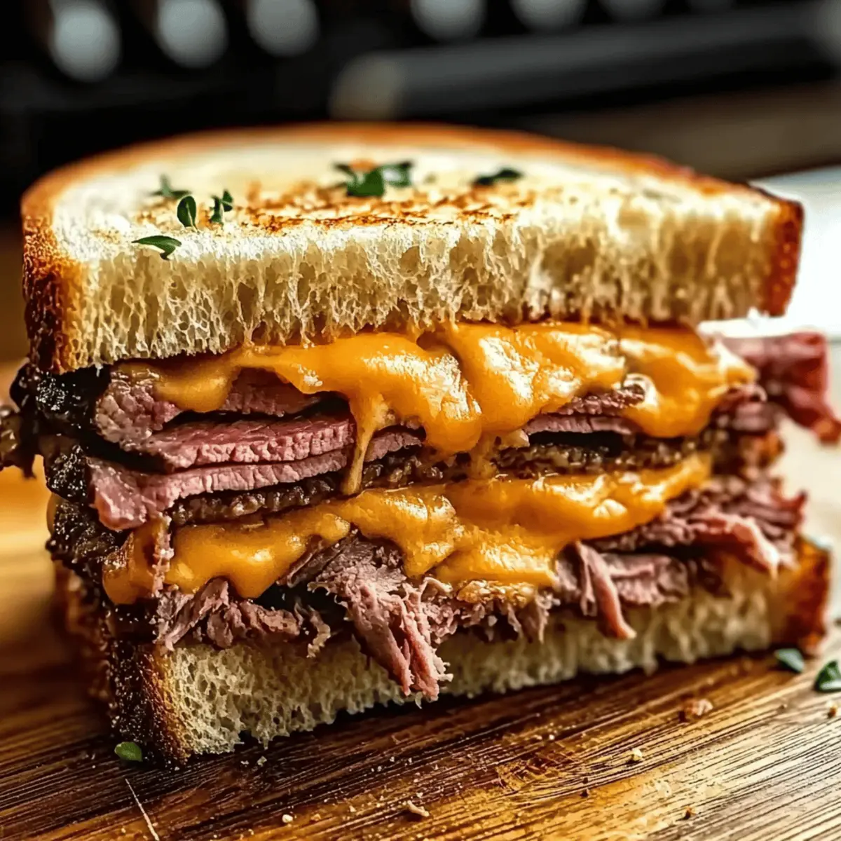 Savory Roast Beef & Cheddar Melt Sandwich for the Win