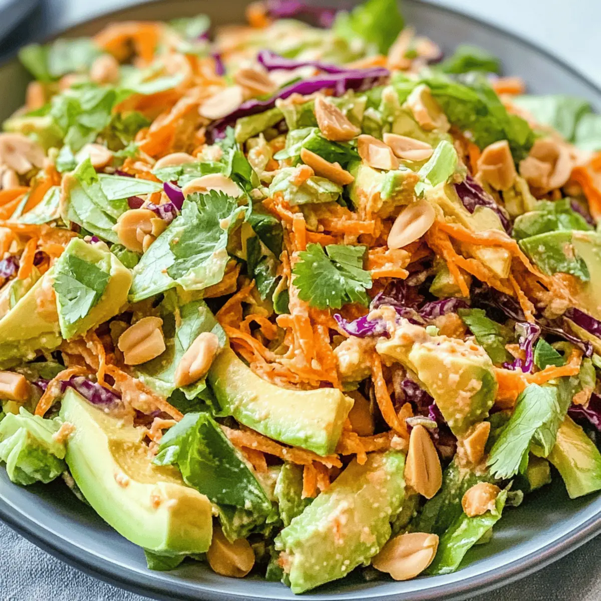 Vibrant Shredded Thai Salad with Avocado: A Refreshing Twist