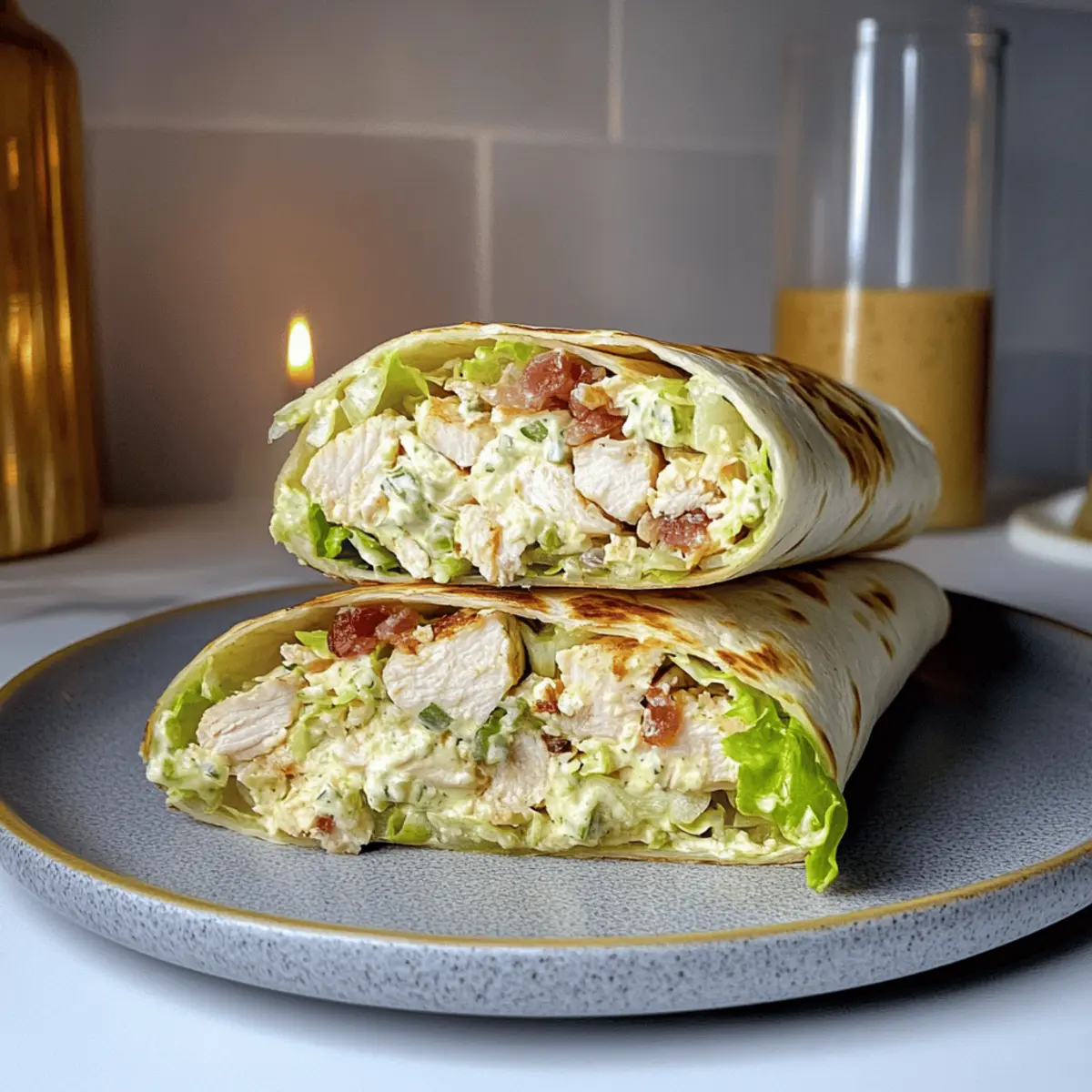 Mouthwatering Chicken Caesar Salad Wrap for Quick Lunch Bliss