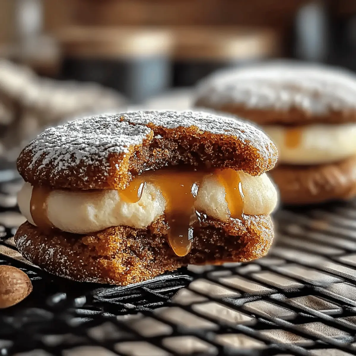 Delicious Apple Cider Whoopie Pie Cookies with Caramel Delight