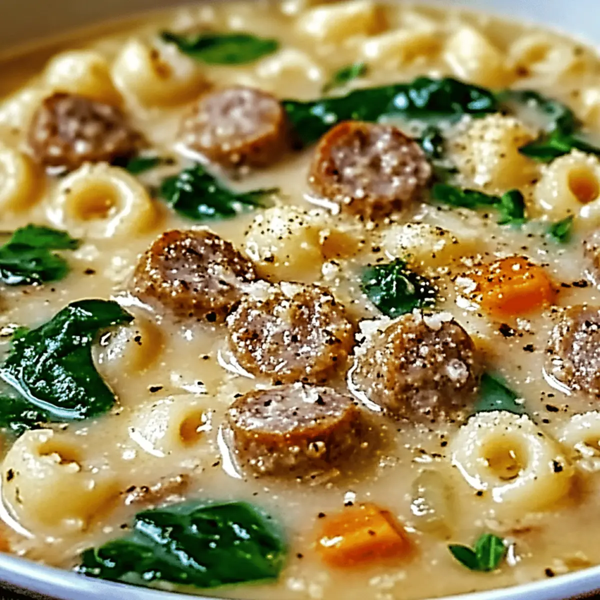 Creamy Parmesan Italian Sausage Ditalini Soup for Cozy Nights
