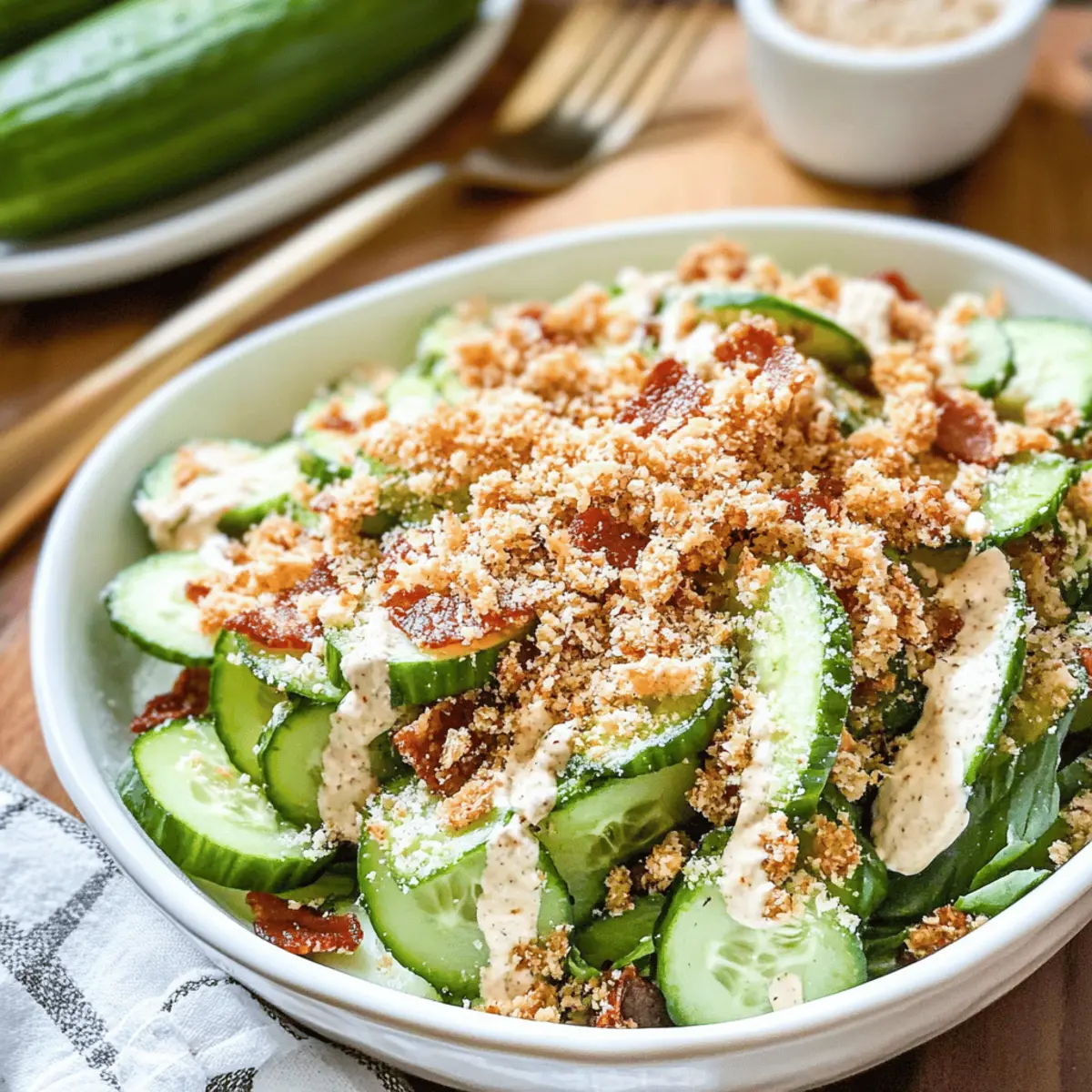 Cucumber Caesar Salad: A Crisp & Creamy Summer Delight